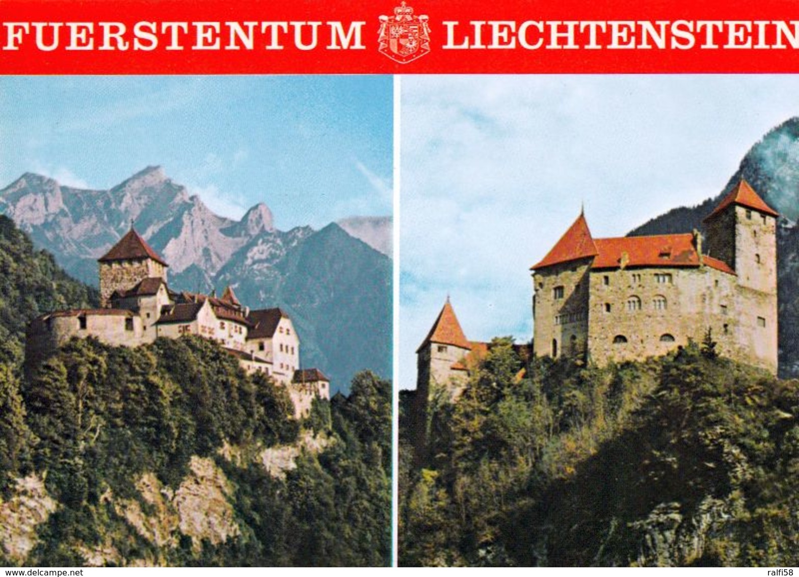 1 AK Liechtenstein * Castle Of Gutenberg And Castle Of Vaduz * - Liechtenstein