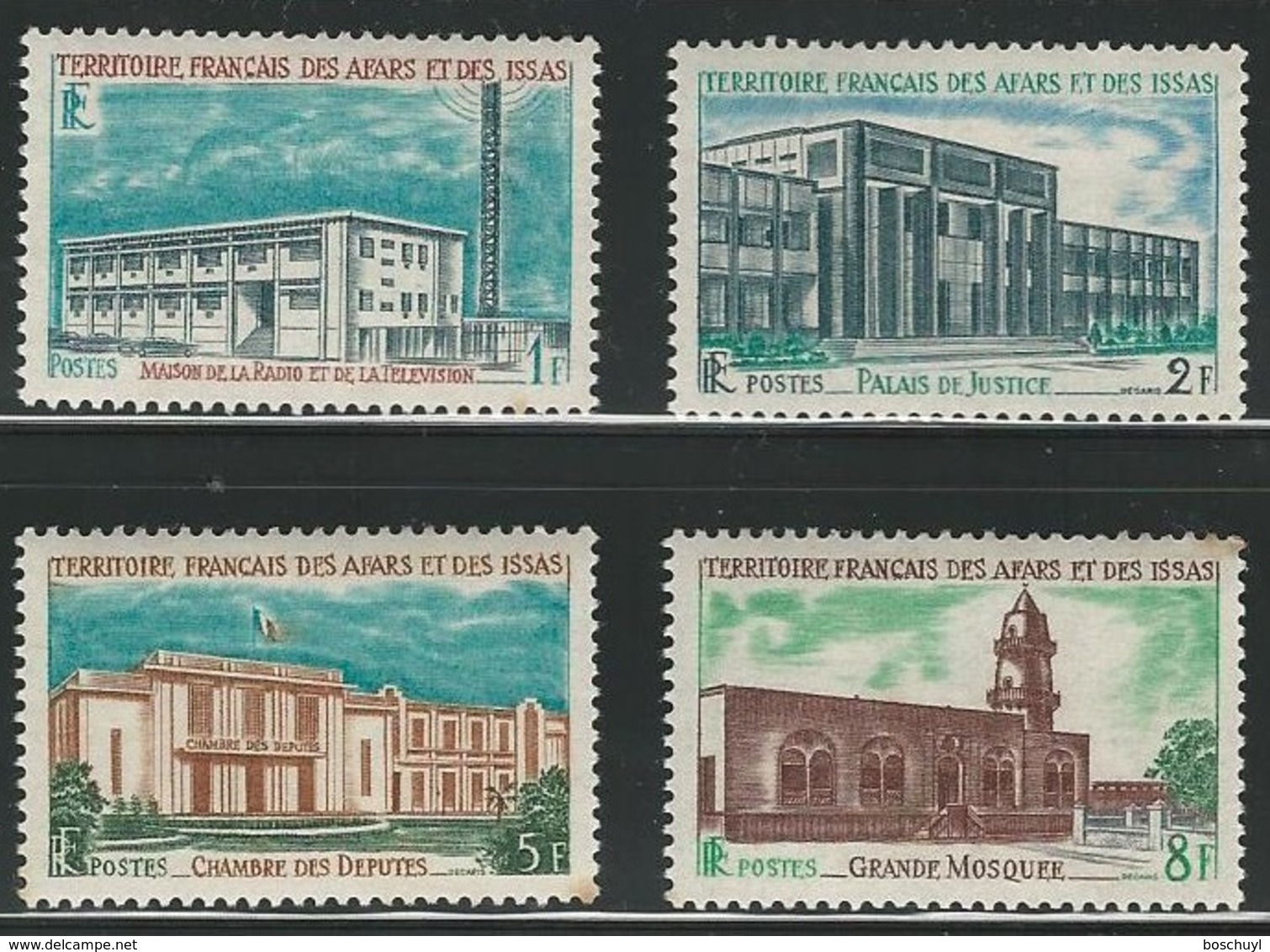 Afars And Issas, 1969, Public Buildings, Batiments, MNH, Michel 20-23 - Altri & Non Classificati