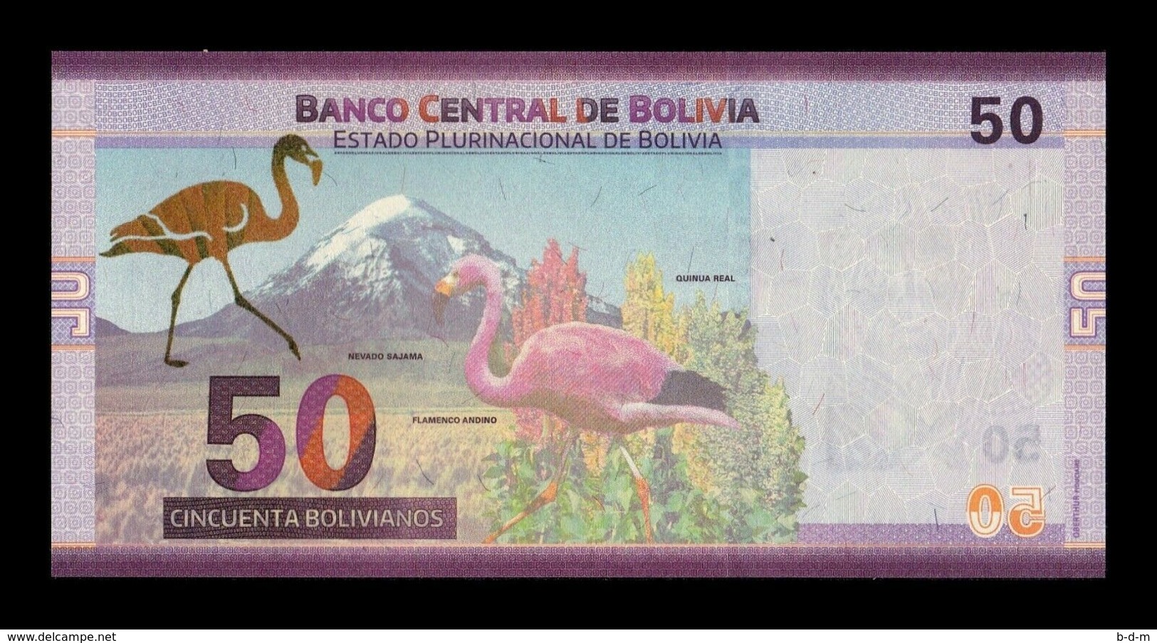 Bolivia Lot Bundle 10 Banknotes 50 Bolivianos 2018 Pick New Design SC UNC - Bolivia