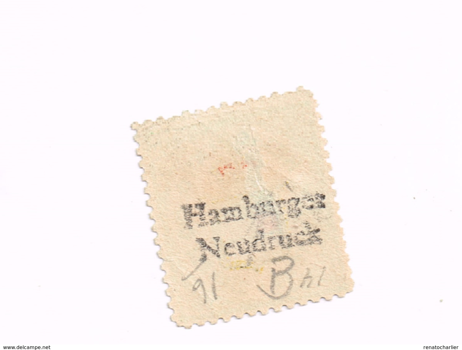 Réimpression De Hambourg.Yvert 16.(x).No Gum.Neuf Sans Gomme. - Heligoland (1867-1890)