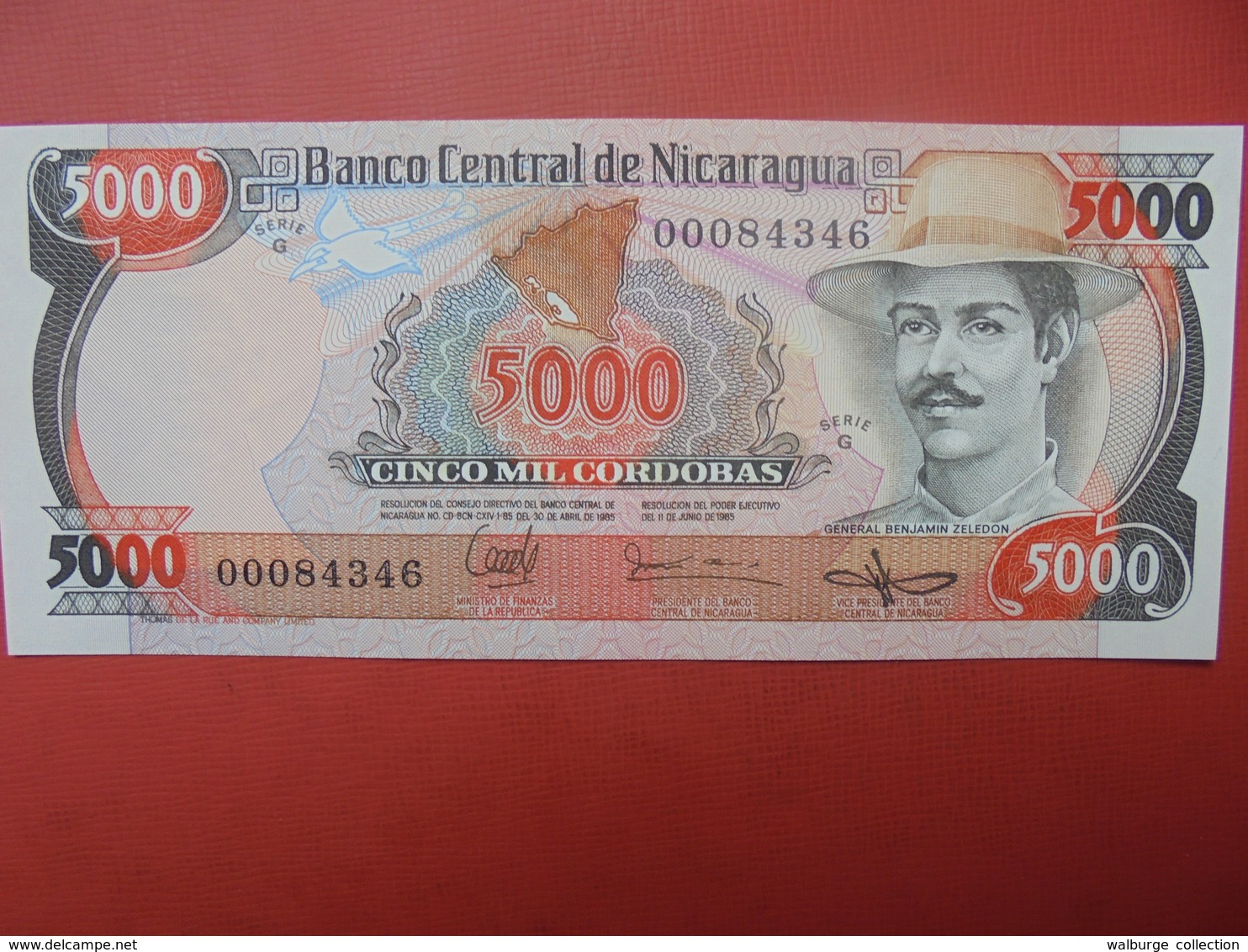 NICARAGUA 5000 CORDOBAS 1985 PEU CIRCULER/NEUF - Nicaragua