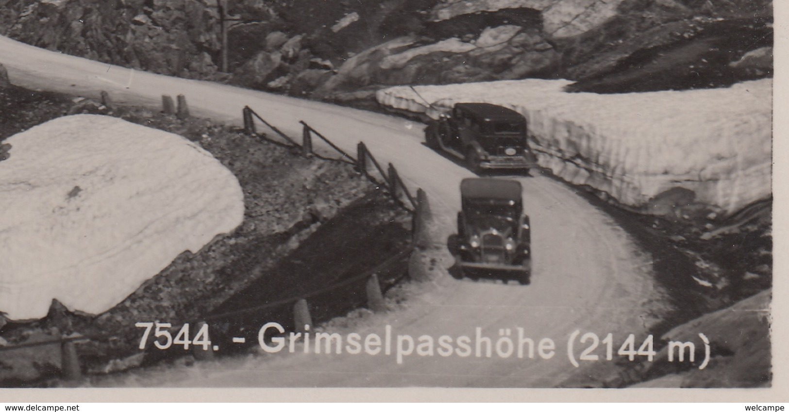 OUDE POSTKAART ZWITSERLAND - SCHWEIZ -    GRIMSEL - AUTO - Autres & Non Classés