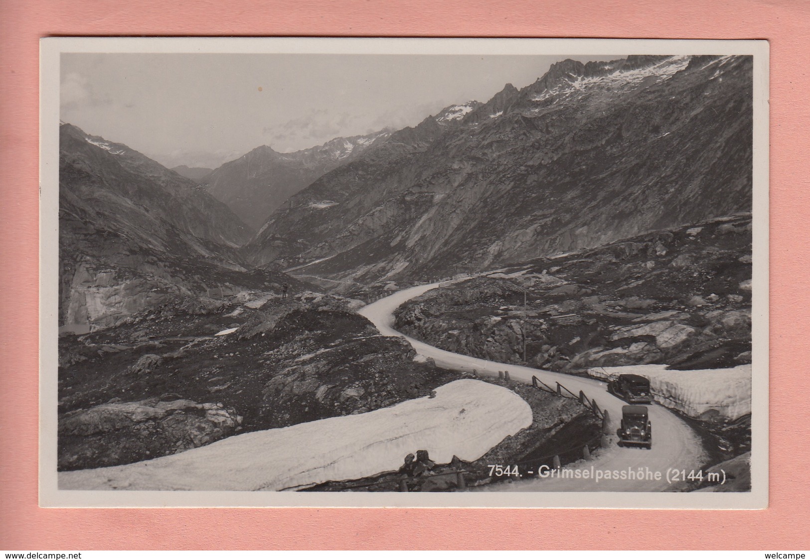 OUDE POSTKAART ZWITSERLAND - SCHWEIZ -    GRIMSEL - AUTO - Autres & Non Classés