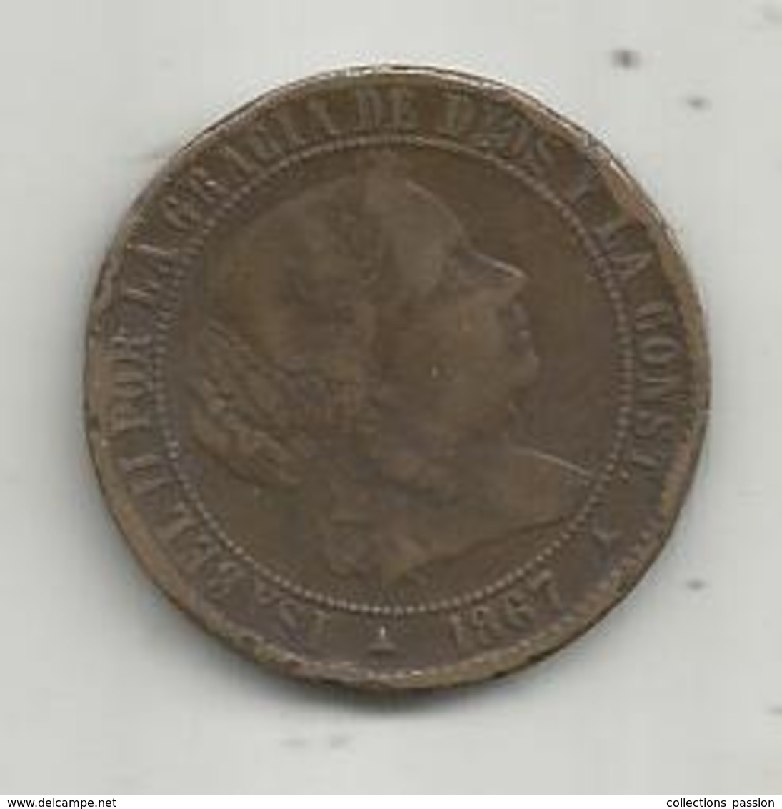 Monnaie , Espagne , 2 1/2 Centimos De Escudo,  1867 , ISABEL II , 2 Scans - Provinciale Munten