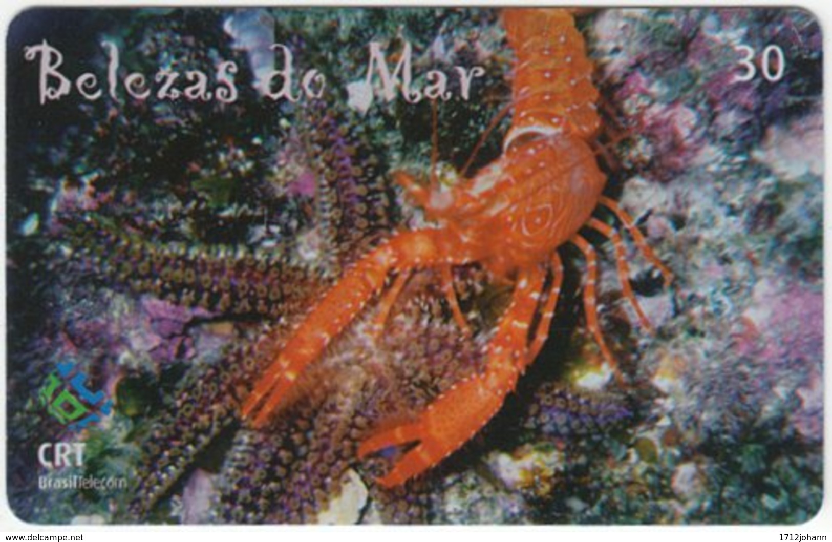 BRASIL E-849 Magnetic CRT - Animal, Sea Life, Crab - Used - Brazilië