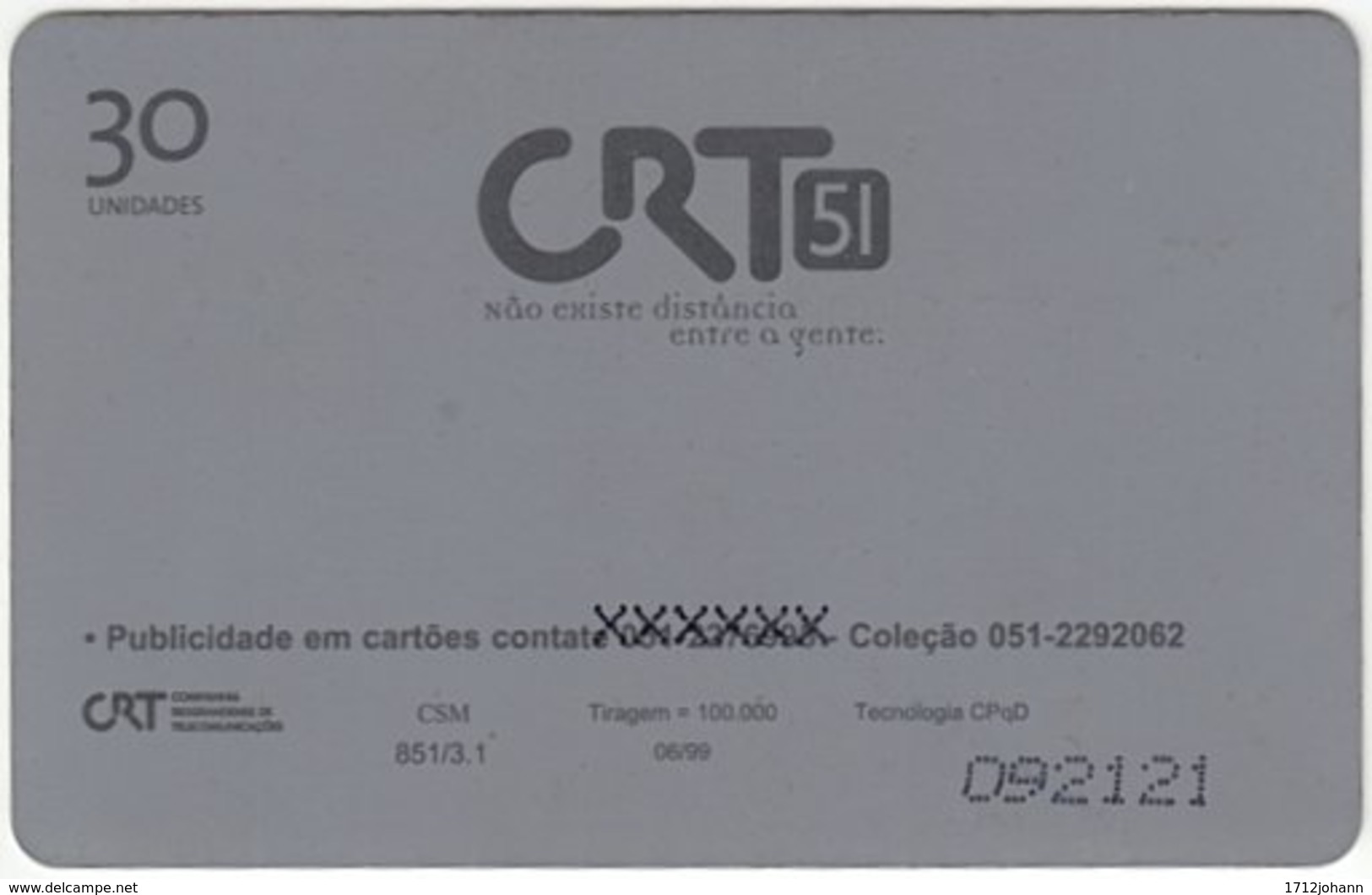 BRASIL E-859 Magnetic CRT - Used - Brésil