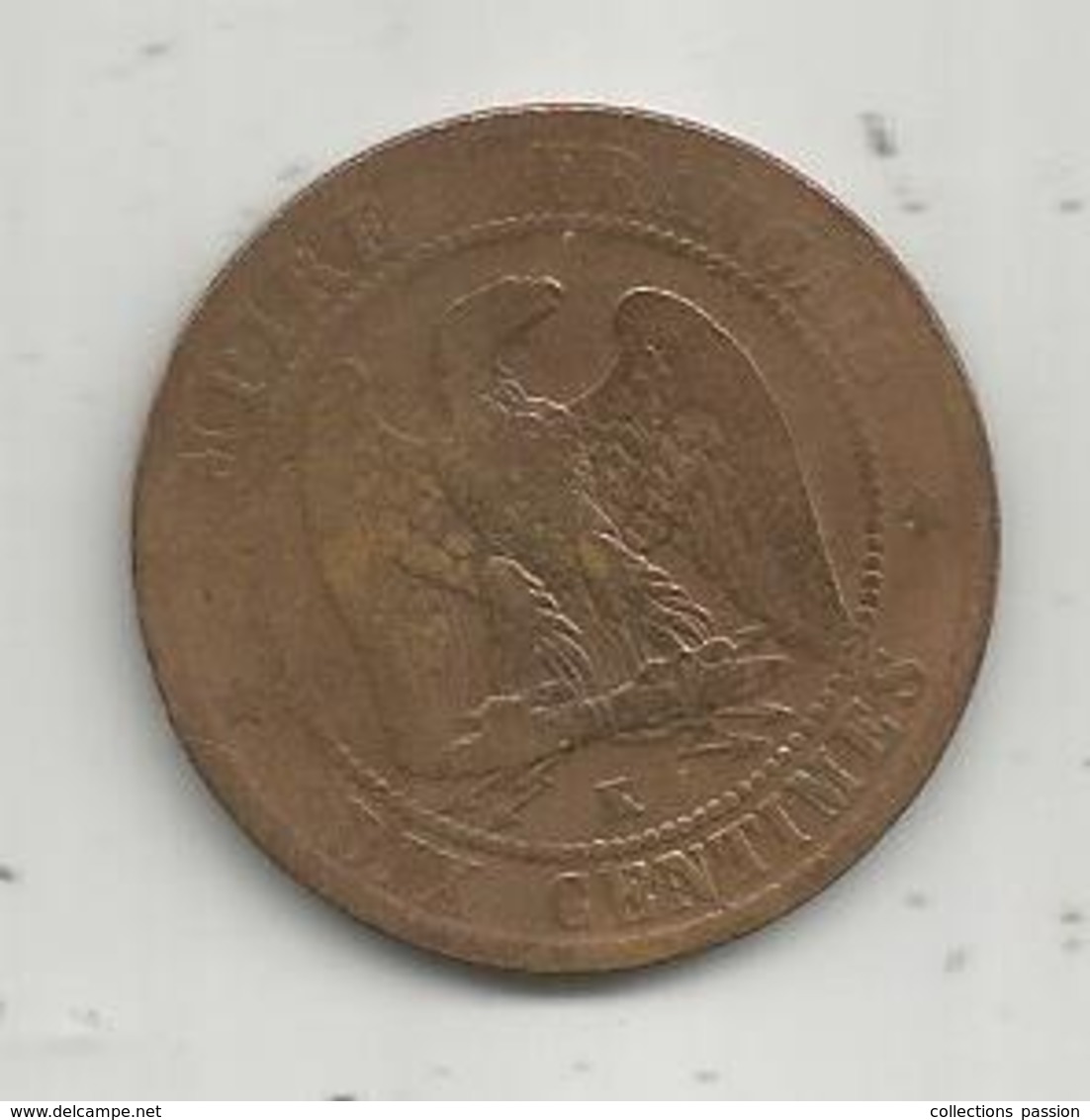 Monnaie , NAPOLEON  III ,  1863 K ,  10 Centimes,  Dix , 2 Scans - Autres & Non Classés