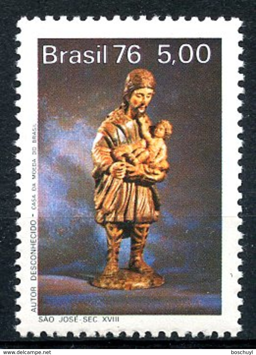 Brazil, 1976, Wooden Statue, Art, MNH, Michel 1571 - Autres & Non Classés