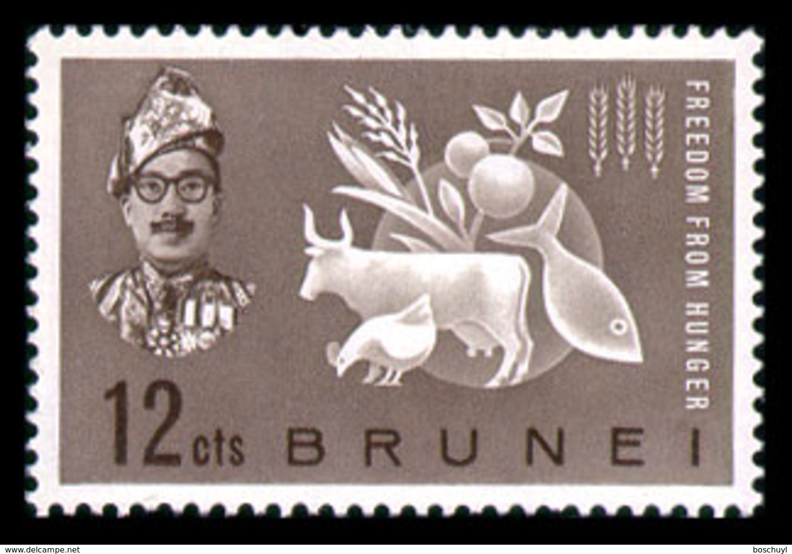 Brunei, 1963, Freedom From Hunger, FAO, United Nations, MNH, Michel 95 - Brunei (...-1984)