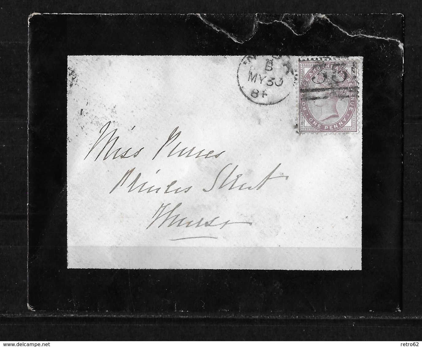 1884 Scotland Mourning Cover To Turso 1 Penny Lilc - Storia Postale