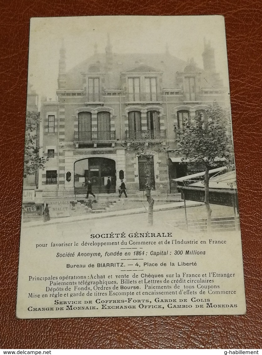 CPA 64 BIARRITZ - Société Génèrale - Biarritz