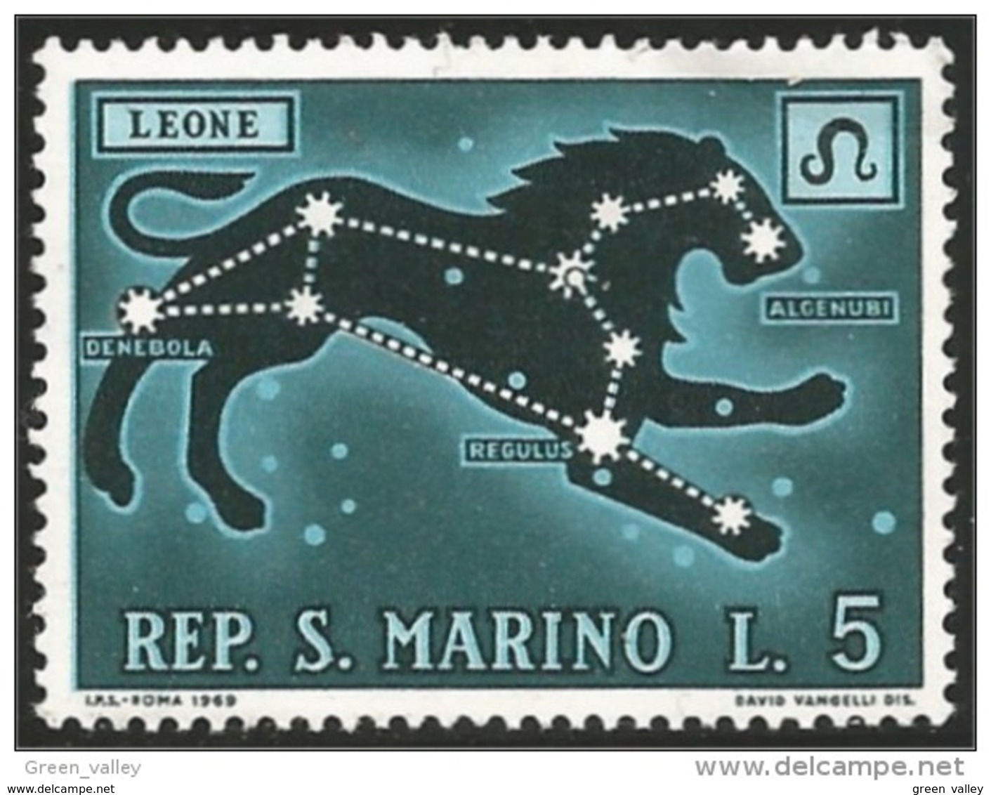 786 San Marino Lion Lowe MH * Neuf CH (SAN-17) - Felini