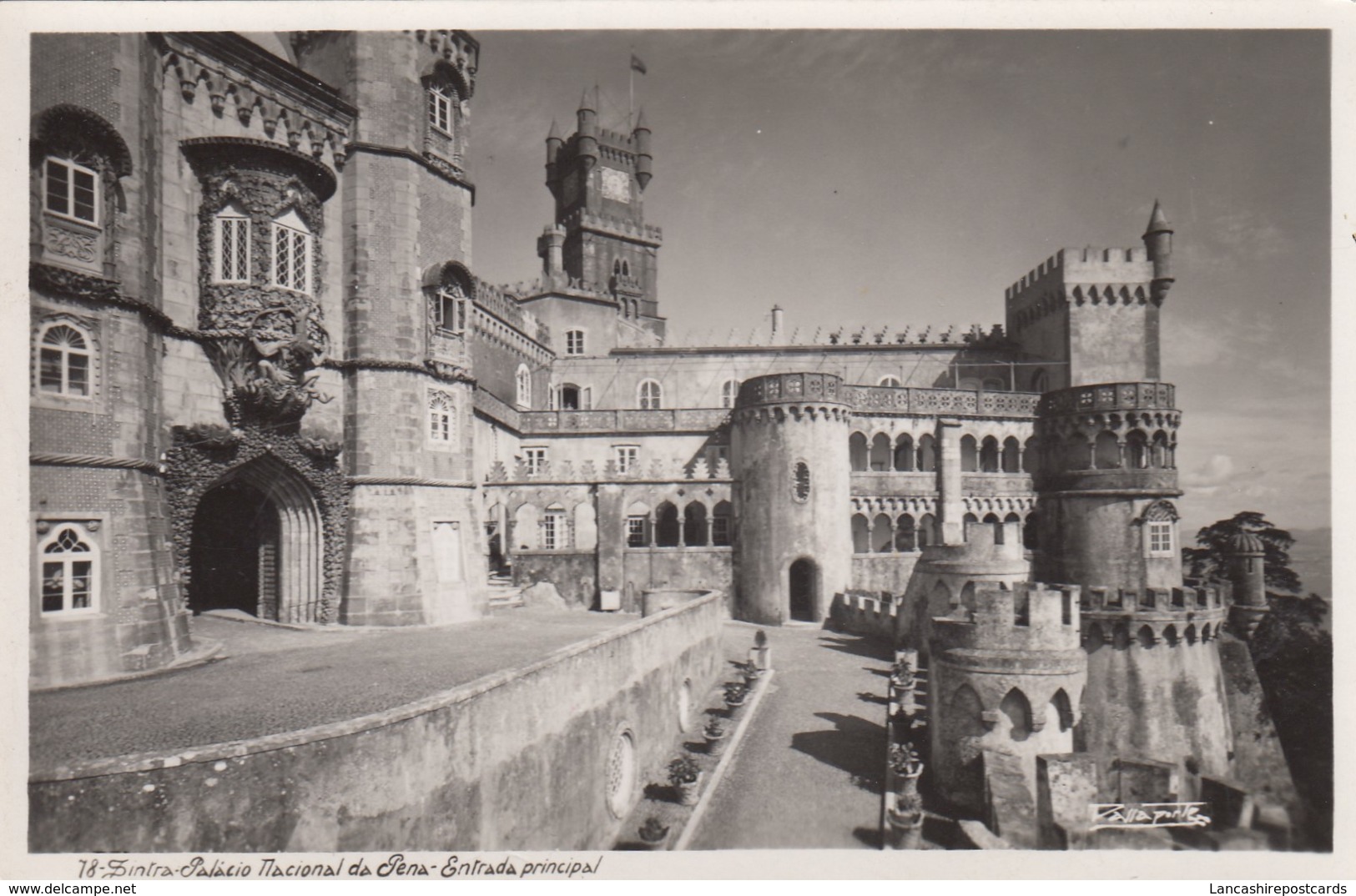 Postcard Sintra Palacio Nacional Da Pena Entrada Principal My Ref  B13297 - Other & Unclassified