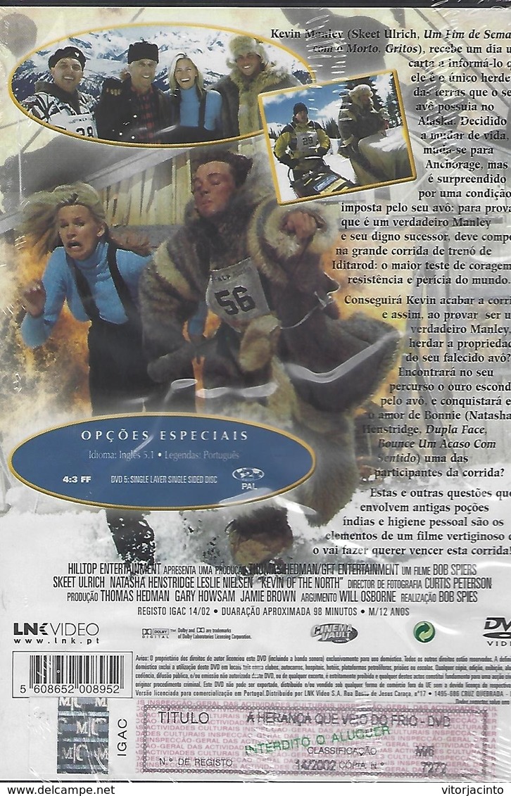 A Herança Que Veio Do Frio - Movie With Original Lenguage And Portuguese Legends - DVD - Action, Aventure