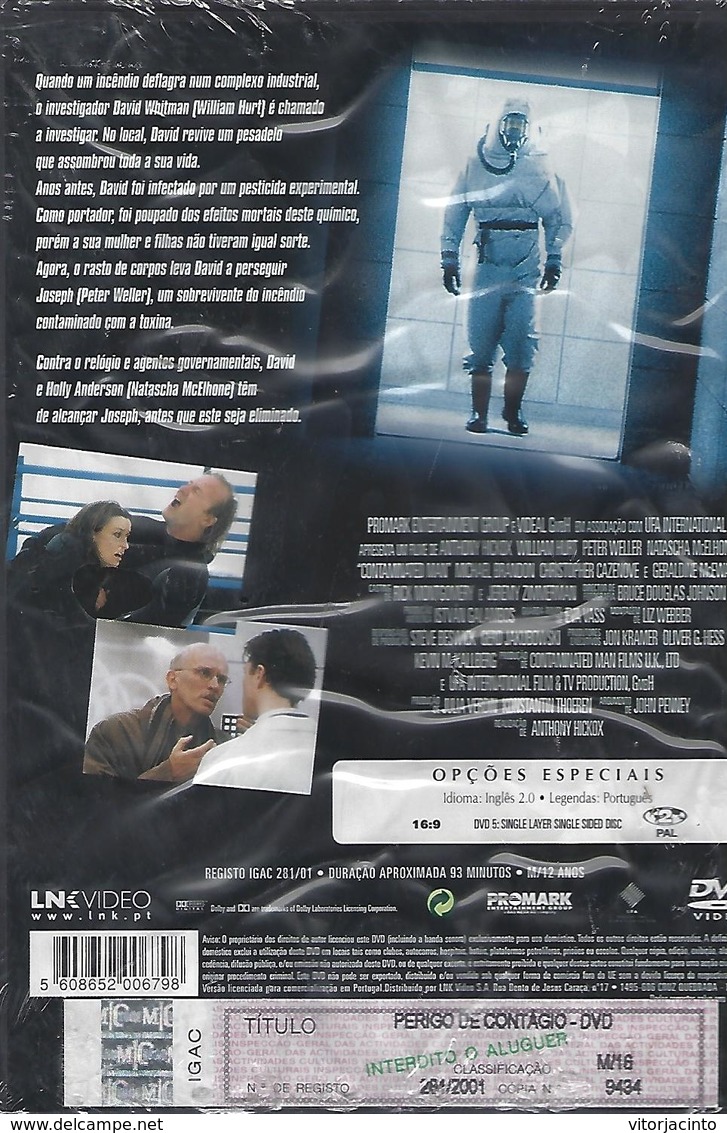 Perigo De Contágio - Movie With Original Lenguage And Portuguese Legends - DVD - Action, Aventure