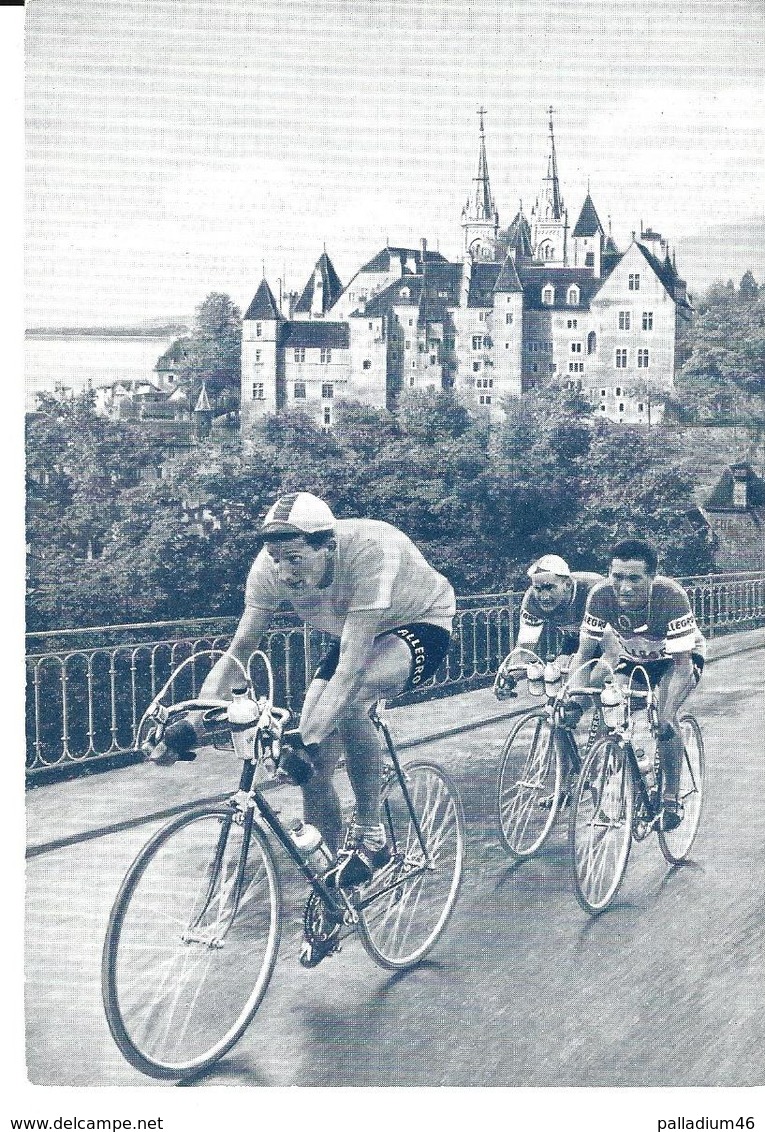 CYCLISME - TOUR DE SUISSE 1952 - ALLEGRO - KETELEER - CLOS - SCHILS - CARTE ORIGINALE UNIQUE SUR DELCAMPE - NON ECRITE - Cyclisme