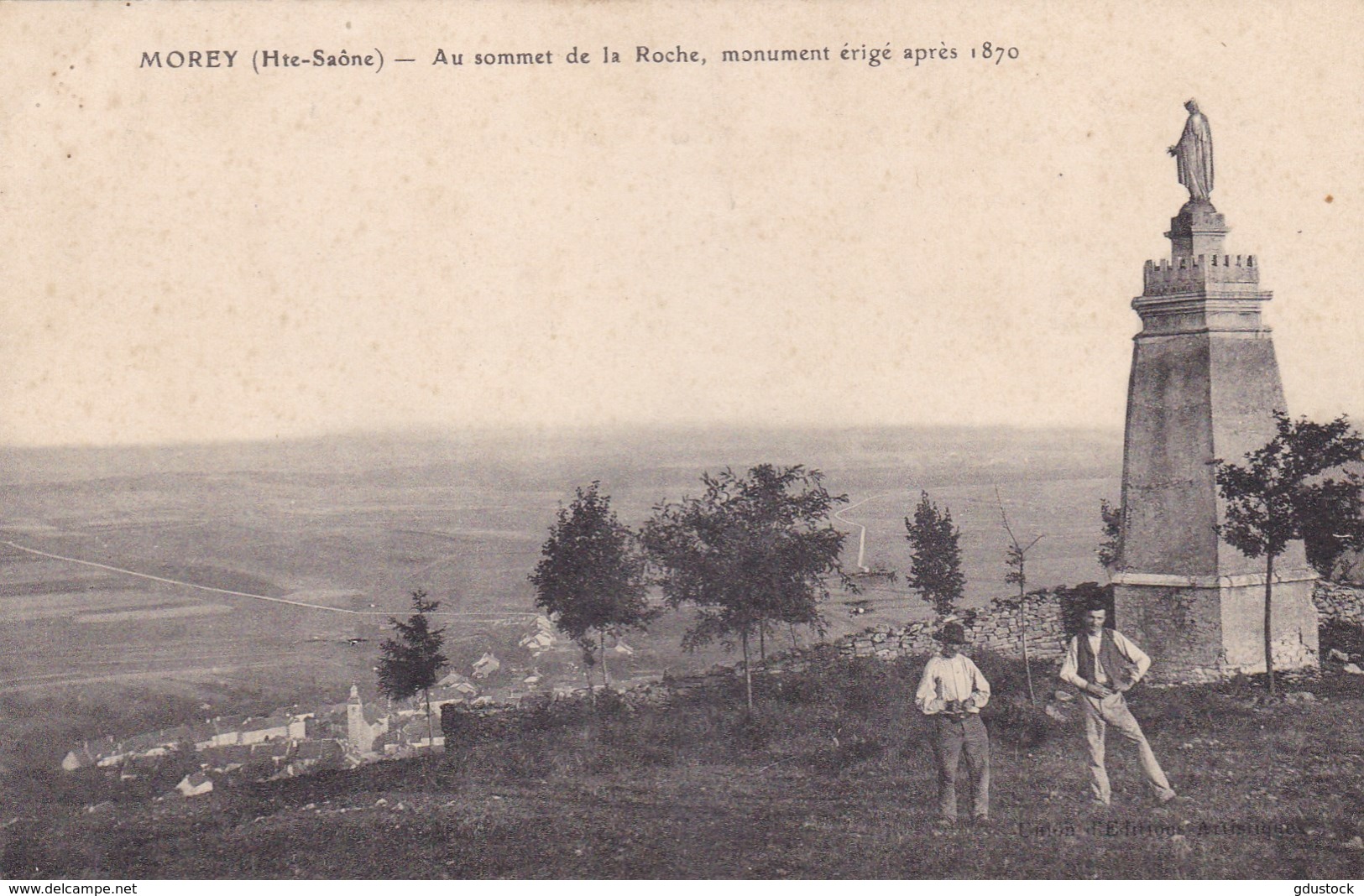 Haute-Saône - Morey - Au Sommet De La Roche, Monument érigé Après 1870 - Otros & Sin Clasificación