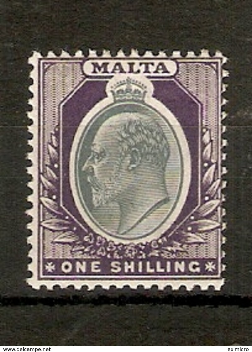 MALTA 1903 WATERMARK CROWN CA 1s SG 44 LIGHTLY MOUNTED MINT TOP VALUE OF THE SET Cat £35 - Malta (...-1964)