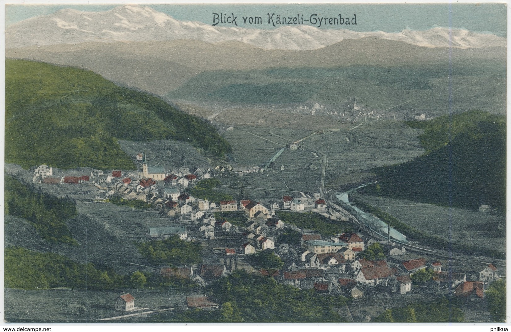 Blick Vom Känzeli Gyrenbad - Sicht Auf Turbenthal Und Wila - Karte Von Jac. Ittensohn St. Margrethen - Turbenthal