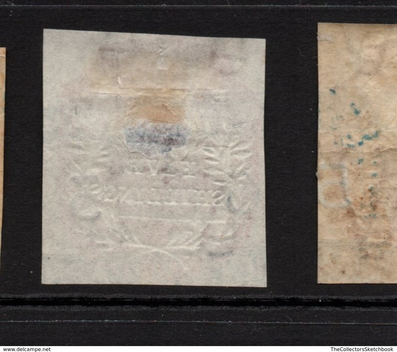 GB Fiscals / Revenues; Scarce General Purpose Imperf.; Five Shilling Rose Spacefiller - Steuermarken