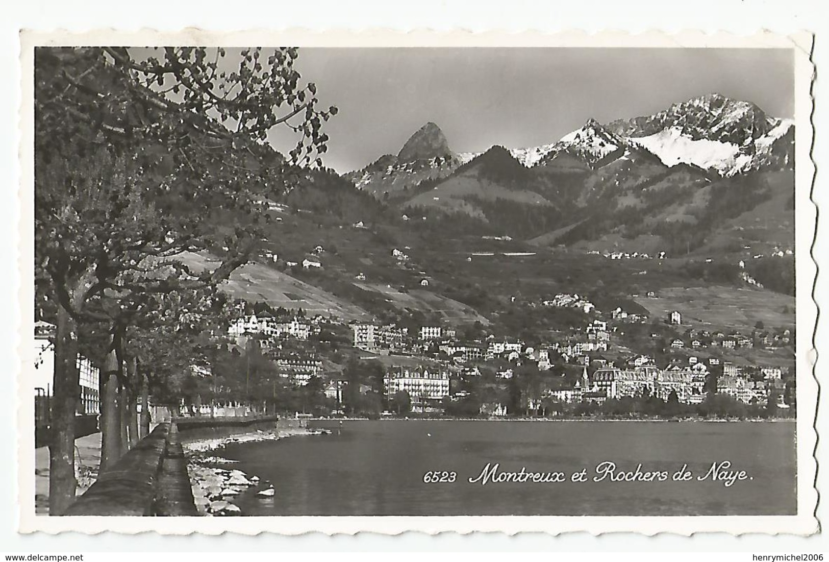 Suisse Vaud Montreux Et Rochers De Naye Cachet Clarens Ed Photo Perrochet - Montreux