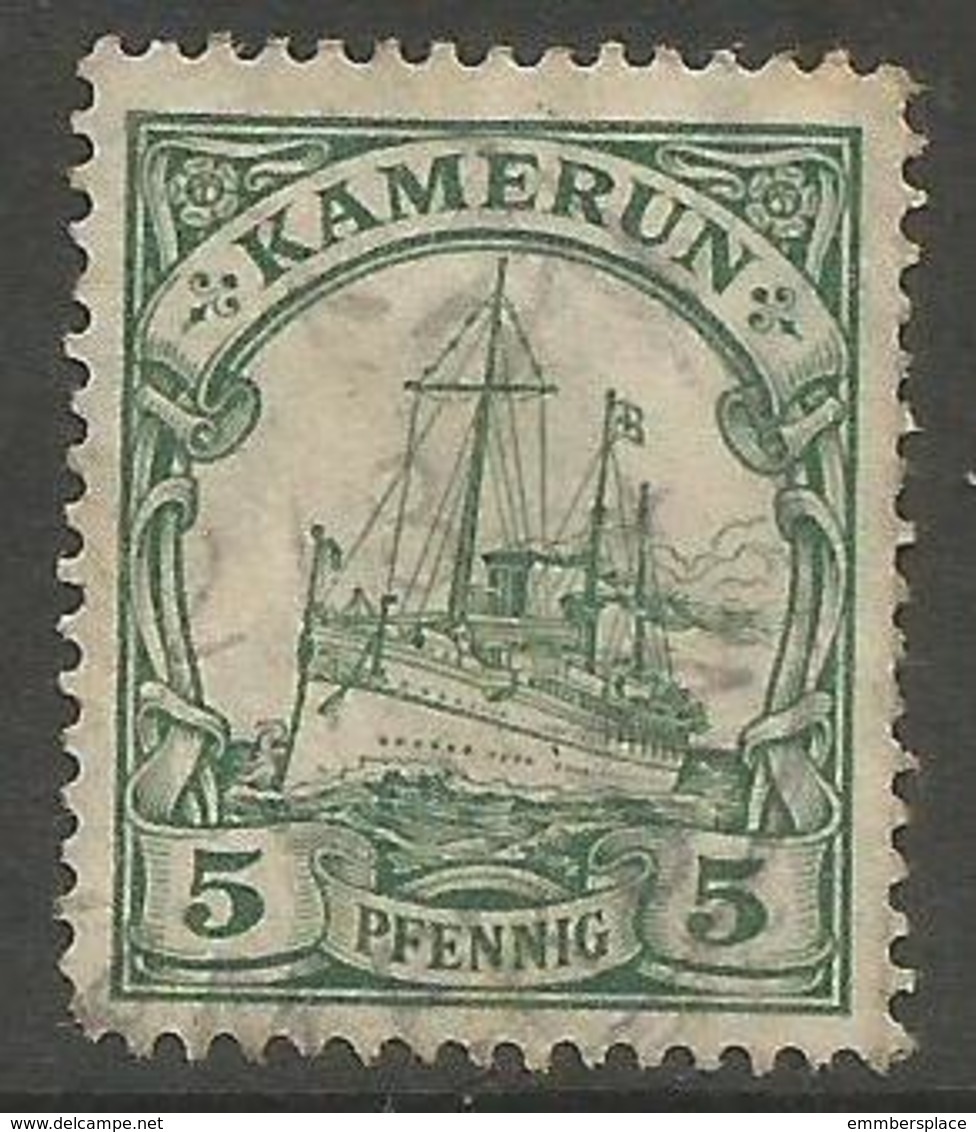 German Cameroun - 1919 Kaiser's Yacht 5pf  Used    Sc 21 - Cameroun