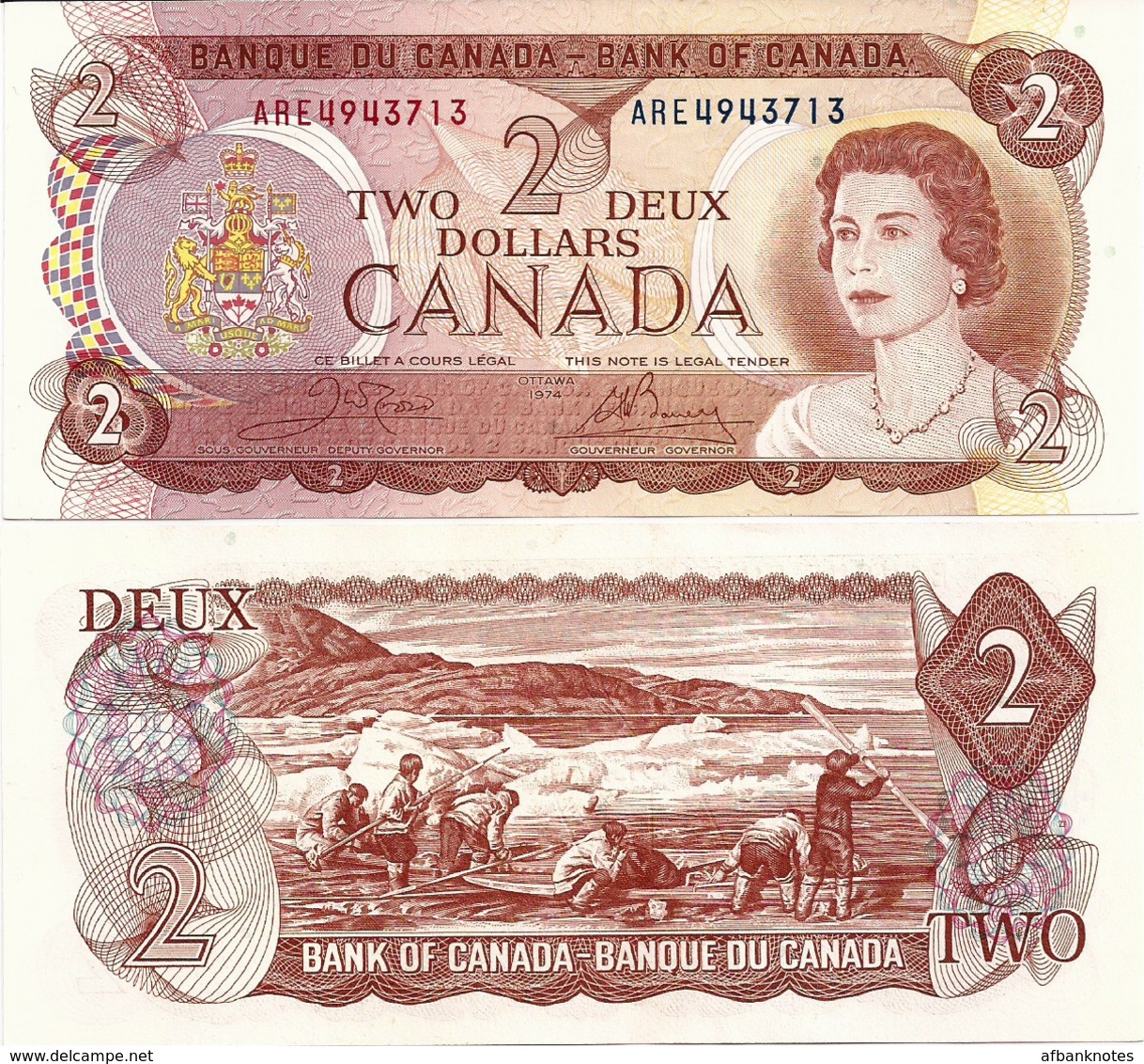 CANADA       2 Dollars        P-86b       1974       UNC - Canada