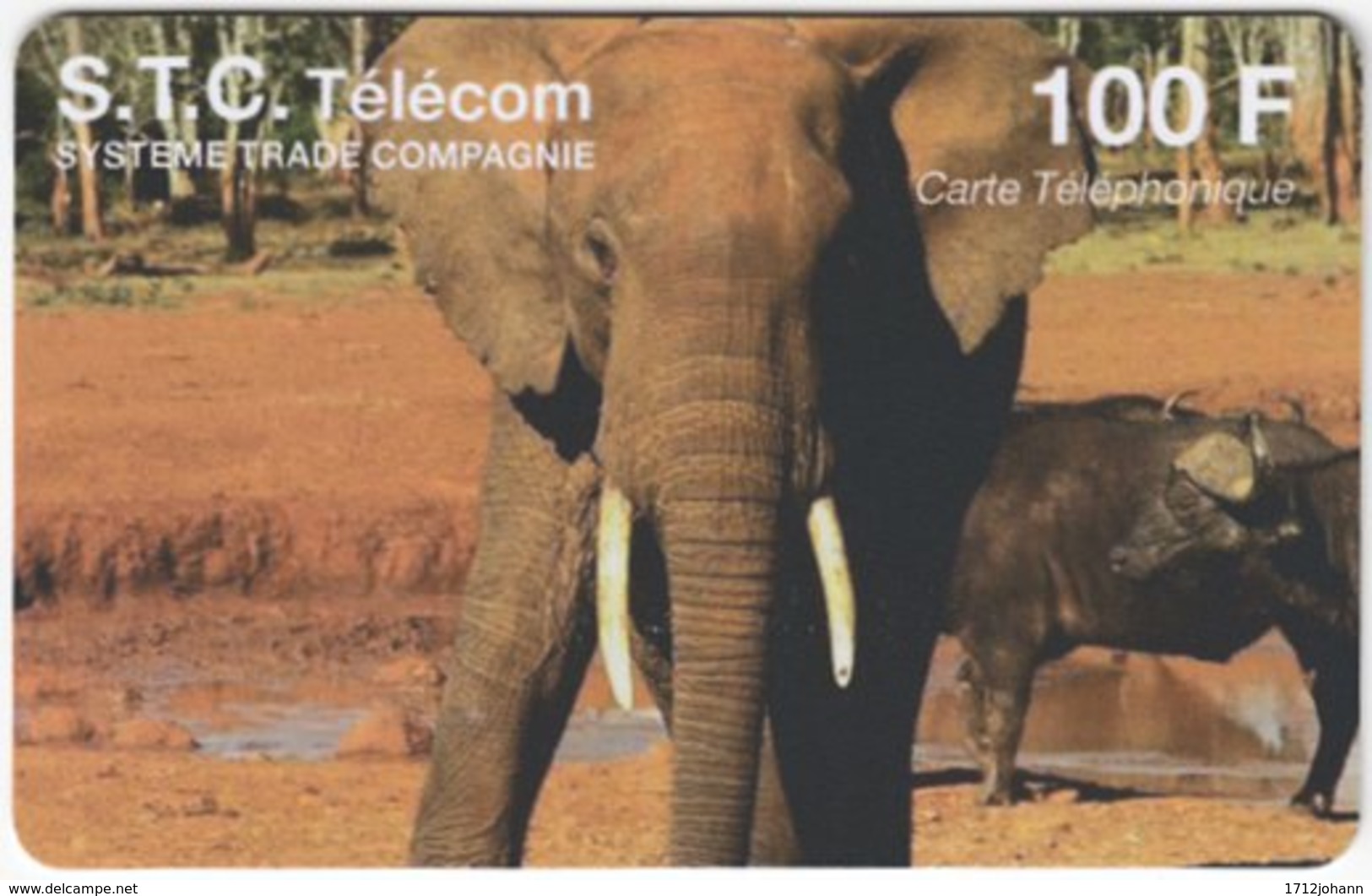 FRANCE C-549 Prepaid STC - Animal, Elephant - Used - Cellphone Cards (refills)