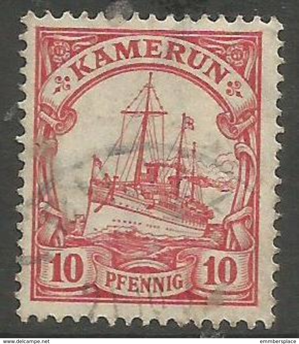 German Cameroun - 1906 Kaiser's Yacht 10pf  Used    Sc 22 - Cameroun