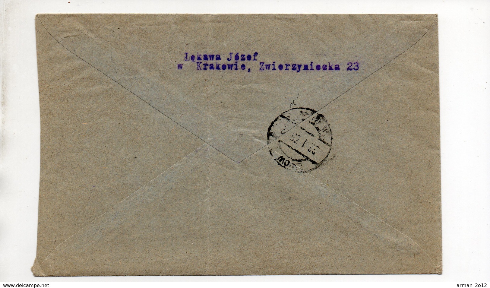 Poland Registered Krakow Lwow 1935 - Covers & Documents