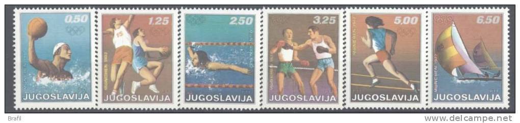 1972 Jugoslavia, Olimpiadi Di Monaco , Serie Completa Nuova (**) - Nuovi
