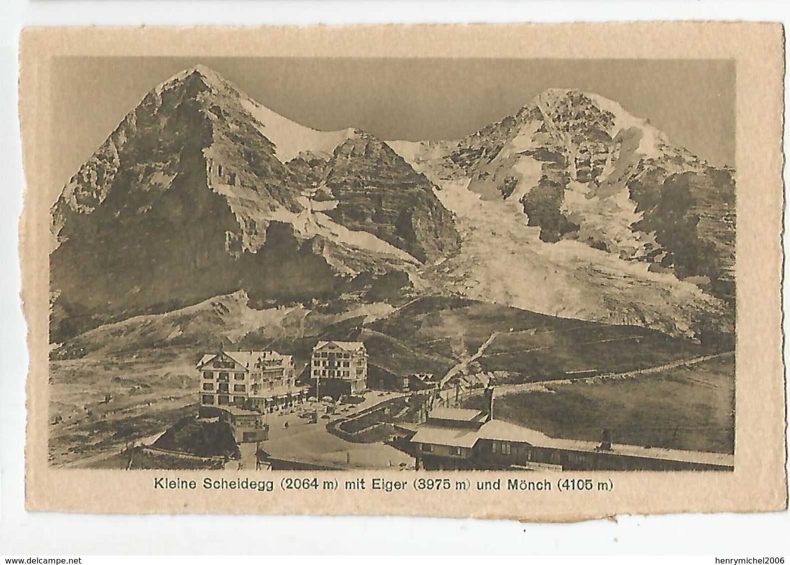 Suisse Berne Kleine Scheidegg Mit Eiger Und Monch Ed Photoglob 02925 Zurich - Bern