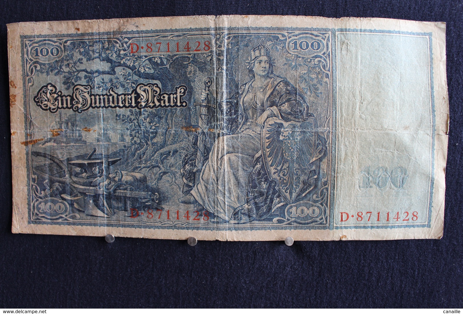 * / Allemagne -  Empire Allemand , Reichsbanknote -  100 Mark - Berlin  21. 4.1910  /  N°  D.8711428 - 50 Mark