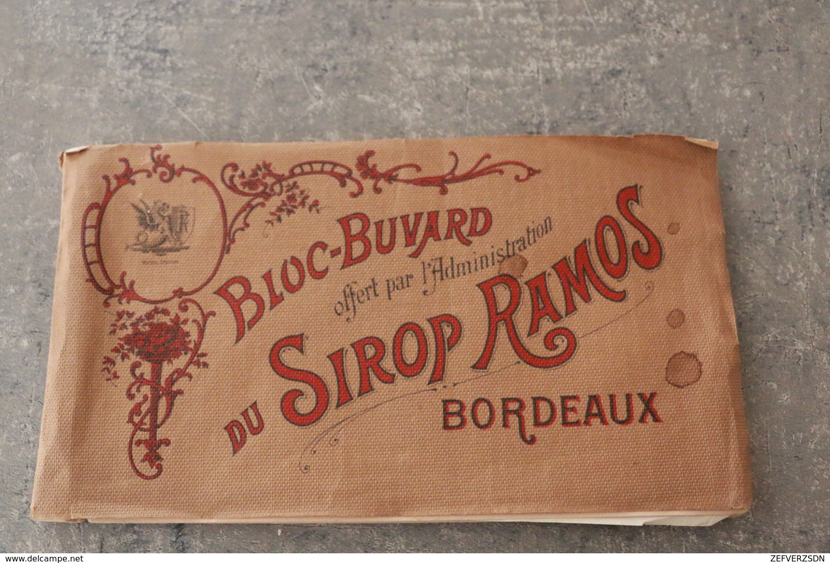 33 BORDEAUX BUVARD BUVARDS BLOC SIROP RAMOS PUBLICITE - Drogheria