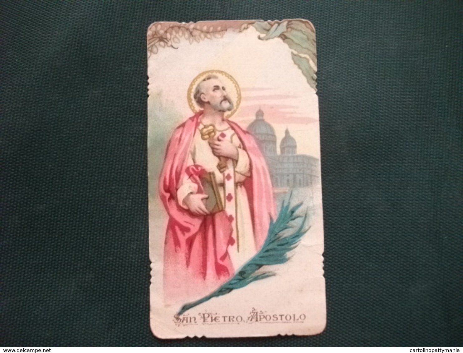 HOLY PICTURE SANTINO IMAGE SAINTE  SAN PIETRO APOSTOLO PREGHIERA - Godsdienst & Esoterisme