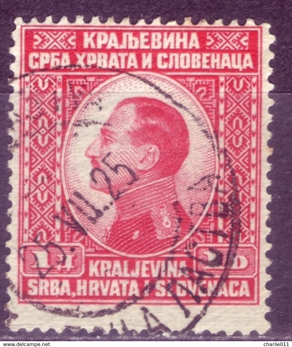 KING ALEXANDER-1 D-POSTMARK DONJA LASTVA-SHS-MONTENEGRO-RARE-YUGOSLAVIA-1924 - Gebraucht