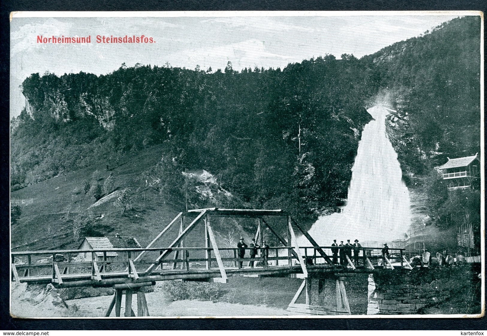 Norheimsund, 1907, Steindalsfos, Kvam, Hordaland, Meyer, Bergen - Noorwegen