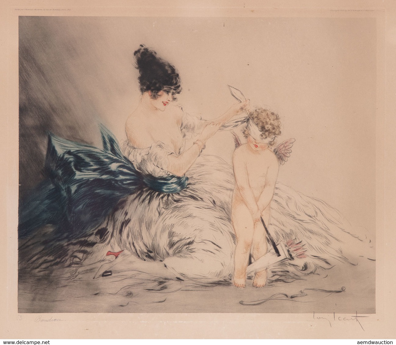 Louis ICART (Toulouse, 1888 - Paris, 1950). - Le Bandea - Estampes & Gravures