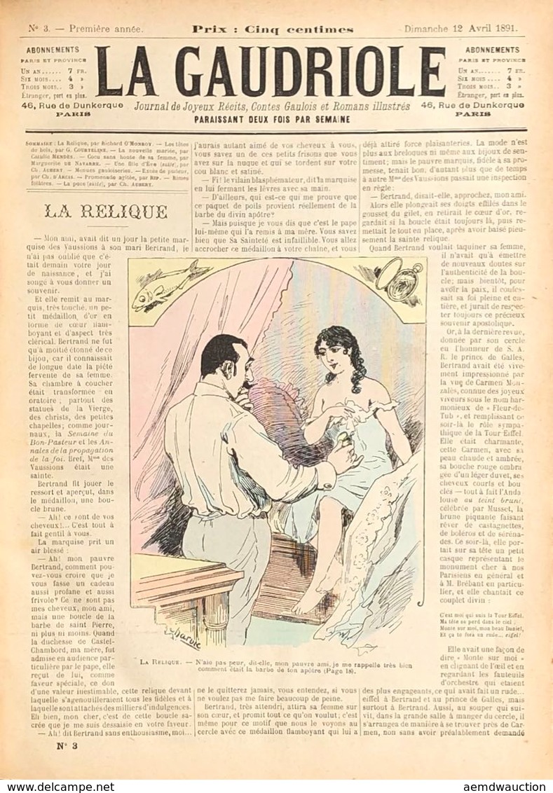LA GAUDRIOLE. Journal De Joyeux Récits, Contes Gaulois - Sin Clasificación