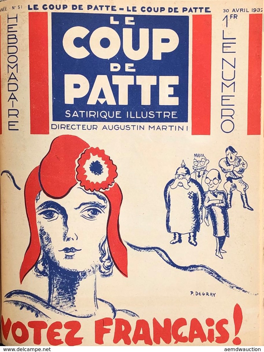 LE COUP DE PATTE. Satirique Illustré. [Première Année]. - Ohne Zuordnung