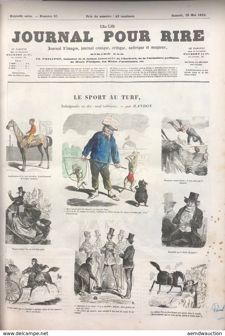 LE JOURNAL POUR RIRE, MUSÉE FRANÇAIS-ANGLAIS. Recueil F - Non Classés