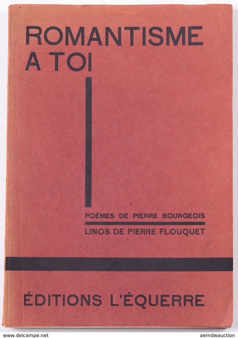 Pierre BOURGEOIS - Romantisme à Toi. Poèmes. Linos De P - Zonder Classificatie