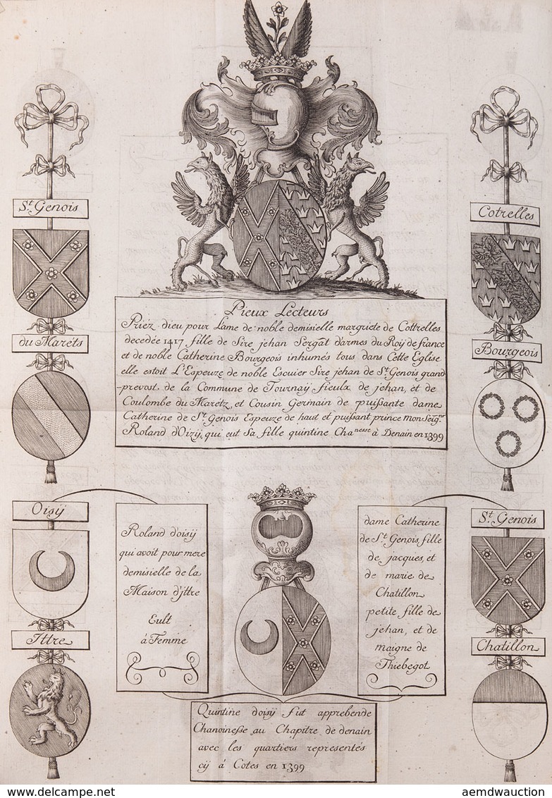 [Joseph, Comte De SAINT-GENOIS ]- Mémoires Généalogique - Unclassified