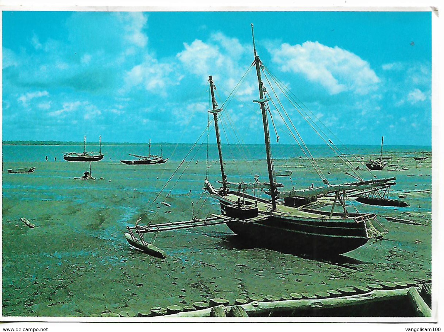 PAPUA NEW GUINEA 1989 PC "Sea-going Canoes" Sent To Suisse 1 Stamp  PC USED - Papouasie-Nouvelle-Guinée