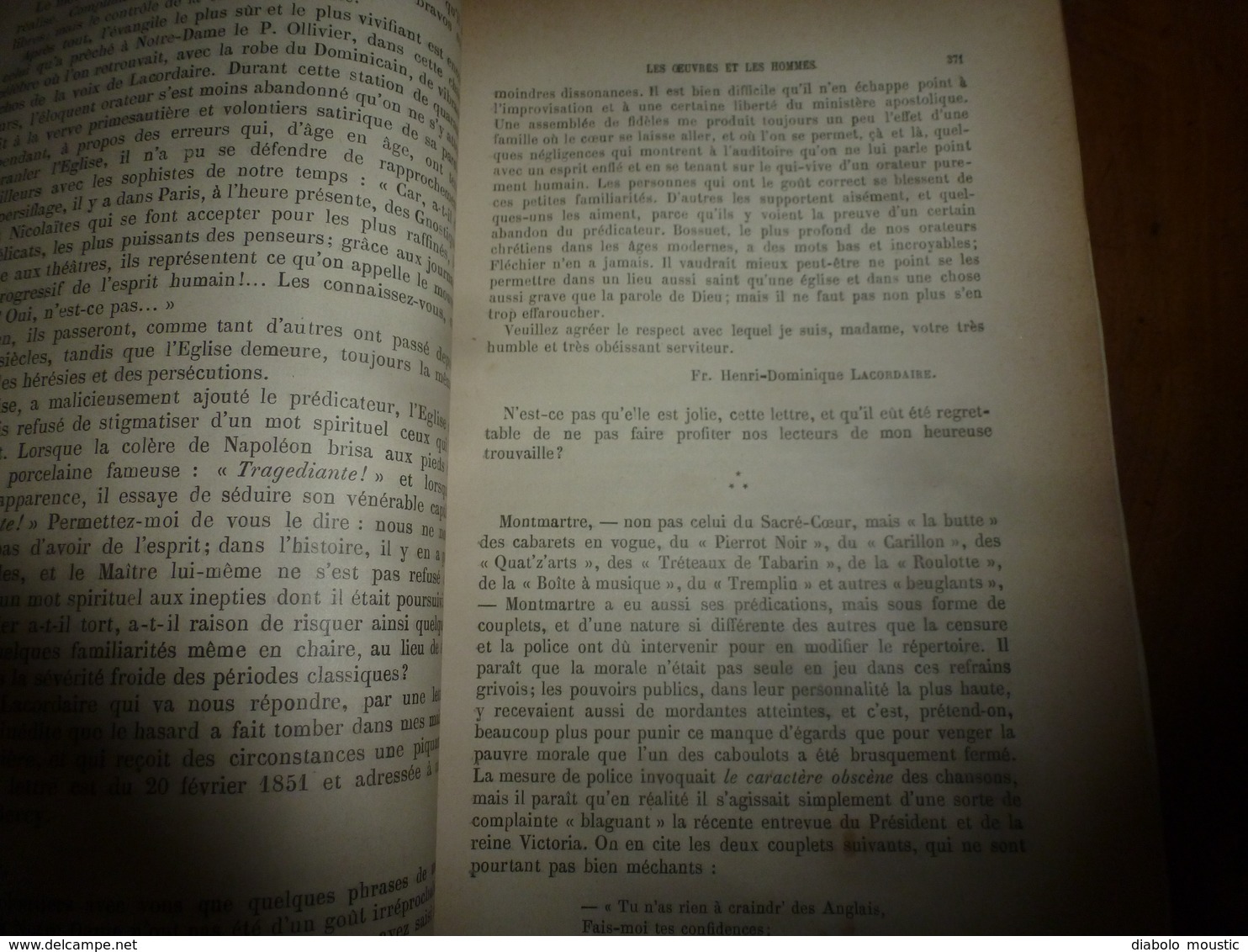 1897 Les cabarets de Montmartre; La Société Antiesclavagiste; etc (Courrier: Littérature, Arts et du Théâtre) 23pages