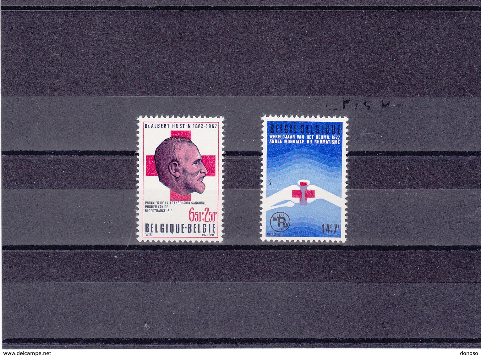 BELGIQUE 1977 CROIX ROUGE Yvert 1834-1835 NEUF** MNH - Unused Stamps