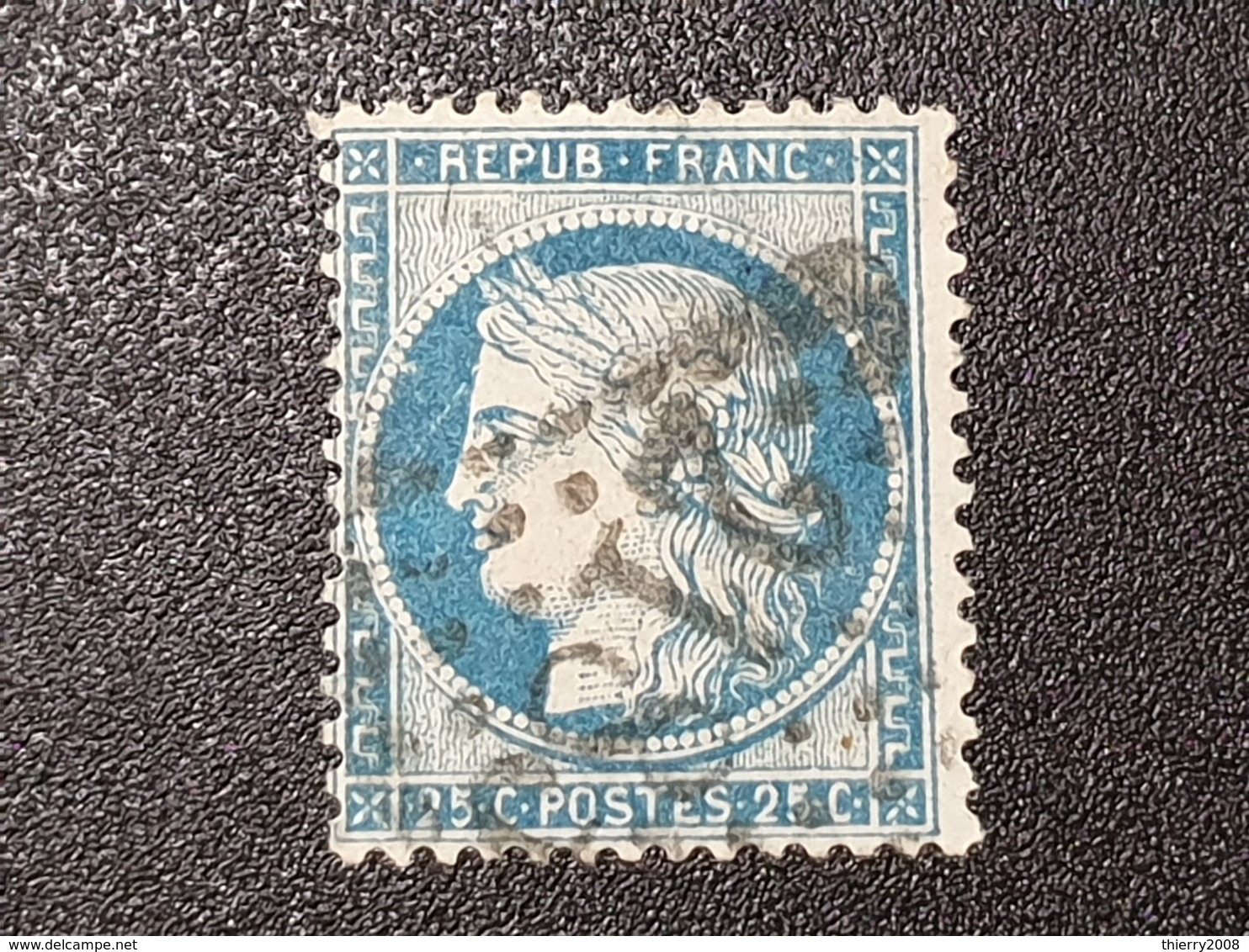 Cérès N° 60B (Variété, Beaux Trait/Taches) Avec Oblitération Losange  TTB - 1871-1875 Cérès