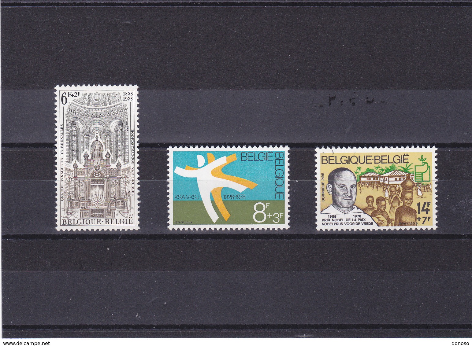 BELGIQUE 1978 ANNIVERSAIRES Yvert 1913-1915 NEUF** MNH - Unused Stamps