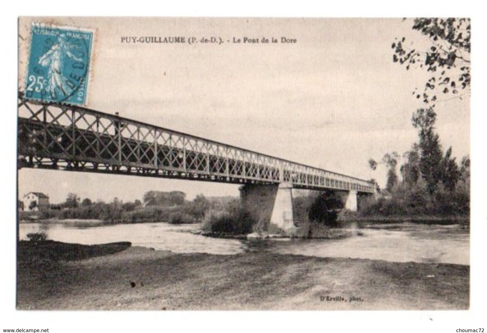 (63) 479, Puy-Guillaume, D'Erville, Le Pont De La Dore - Autres & Non Classés
