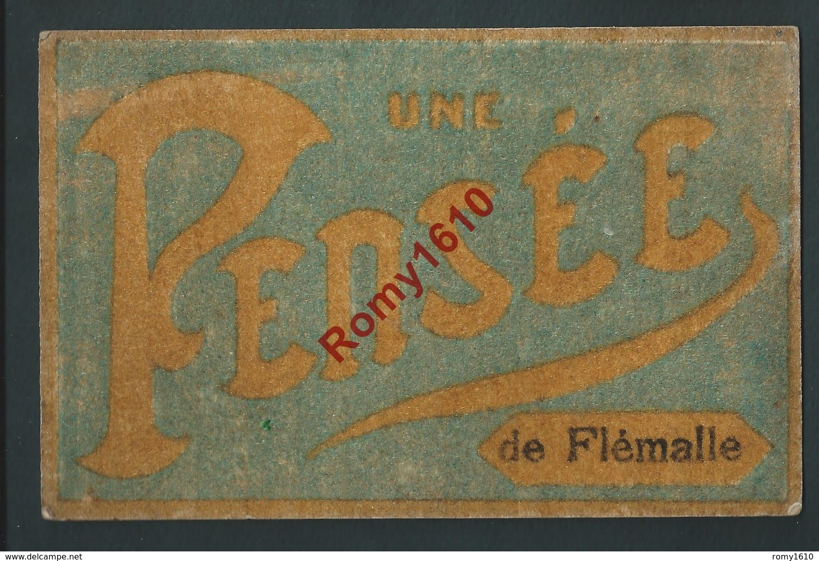 Une Pensée De Flémalle - Carte Genre Velours - Flémalle